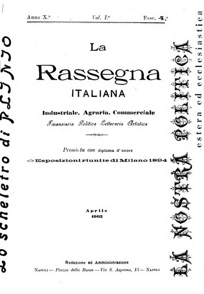 La rassegna agraria, industriale, commerciale, letteraria, politica, artistica