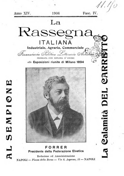 La rassegna agraria, industriale, commerciale, letteraria, politica, artistica