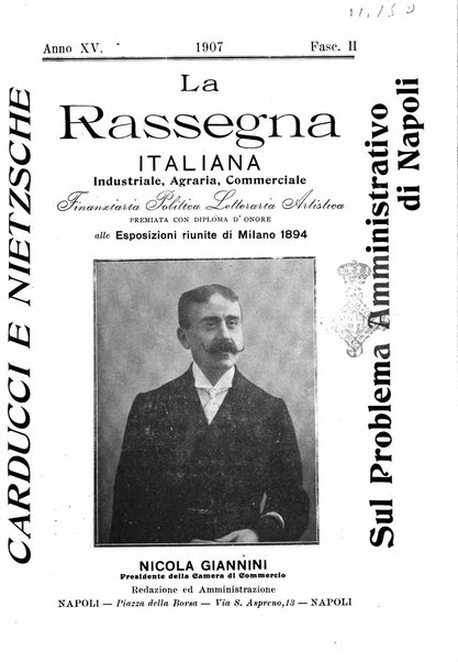 La rassegna agraria, industriale, commerciale, letteraria, politica, artistica