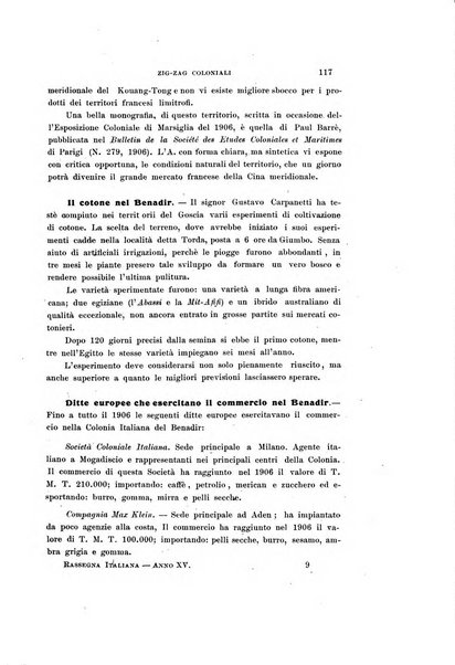 La rassegna agraria, industriale, commerciale, letteraria, politica, artistica