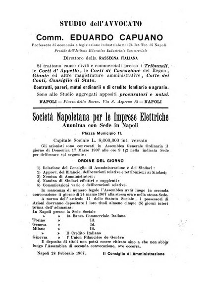 La rassegna agraria, industriale, commerciale, letteraria, politica, artistica