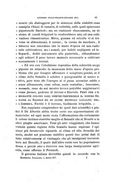 La rassegna agraria, industriale, commerciale, letteraria, politica, artistica