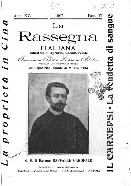 La rassegna agraria, industriale, commerciale, letteraria, politica, artistica