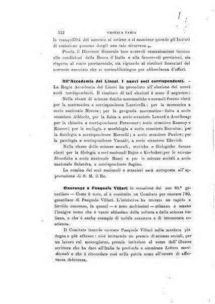 La rassegna agraria, industriale, commerciale, letteraria, politica, artistica