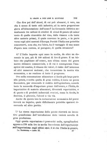 La rassegna agraria, industriale, commerciale, letteraria, politica, artistica