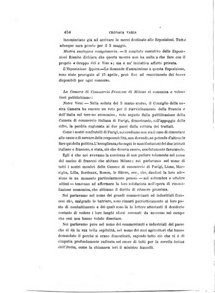 La rassegna agraria, industriale, commerciale, letteraria, politica, artistica