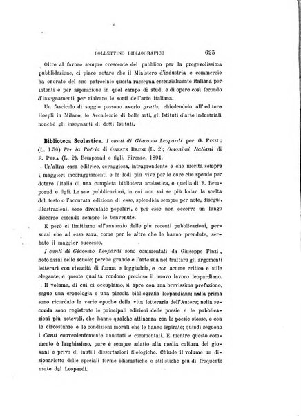 La rassegna agraria, industriale, commerciale, letteraria, politica, artistica