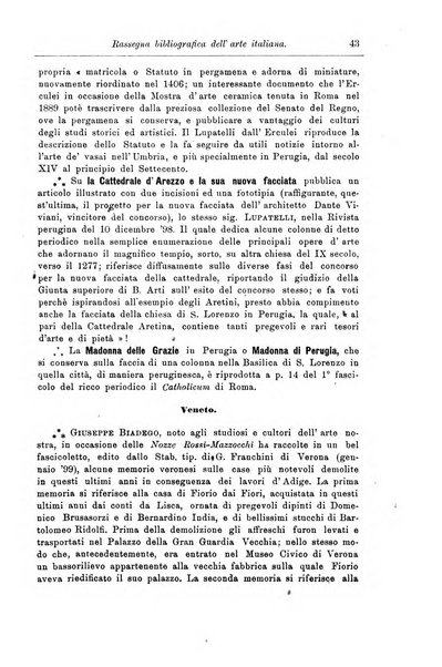 Rassegna bibliografica dell'arte italiana