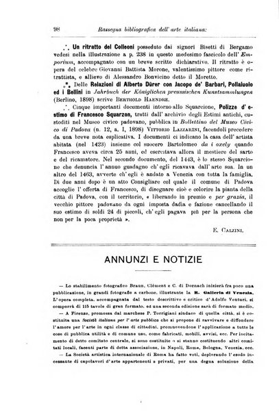 Rassegna bibliografica dell'arte italiana