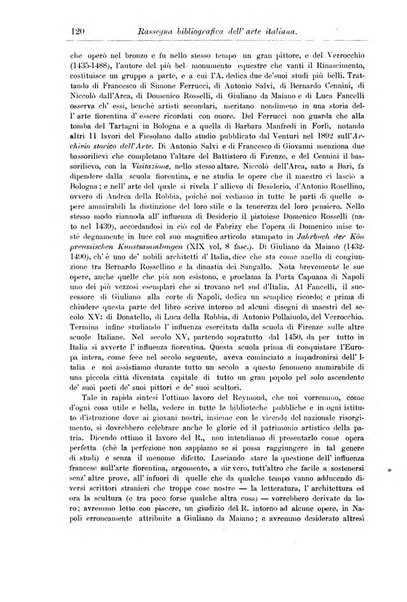 Rassegna bibliografica dell'arte italiana