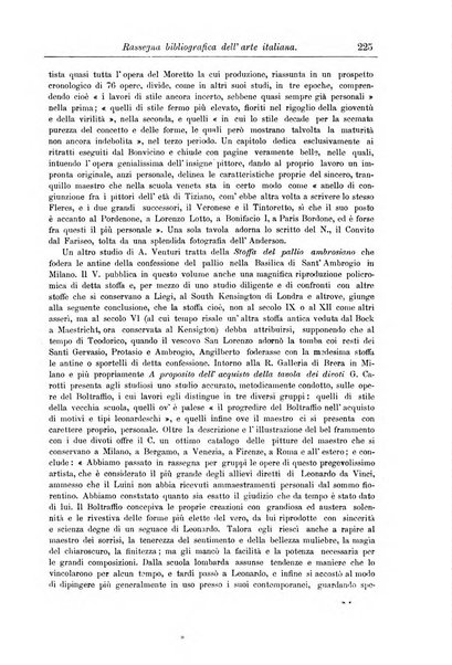 Rassegna bibliografica dell'arte italiana