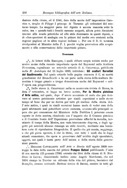 Rassegna bibliografica dell'arte italiana