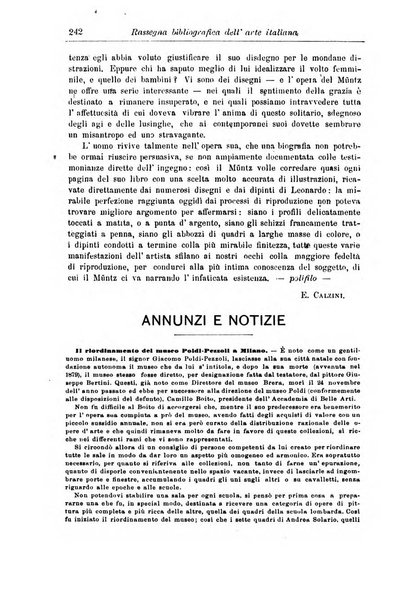 Rassegna bibliografica dell'arte italiana