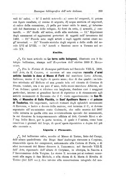 Rassegna bibliografica dell'arte italiana