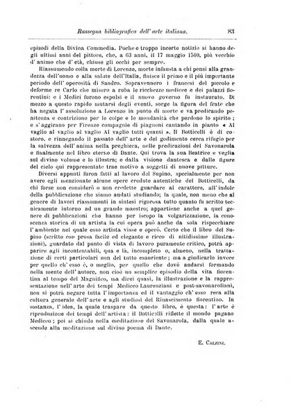 Rassegna bibliografica dell'arte italiana