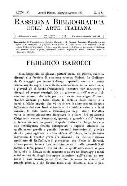 Rassegna bibliografica dell'arte italiana