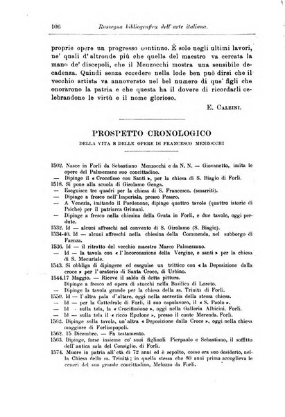 Rassegna bibliografica dell'arte italiana