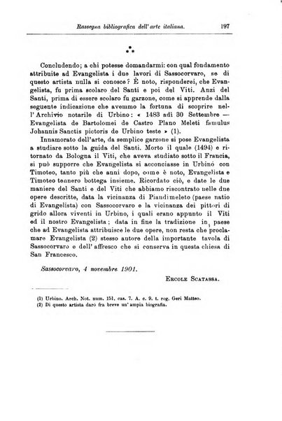 Rassegna bibliografica dell'arte italiana