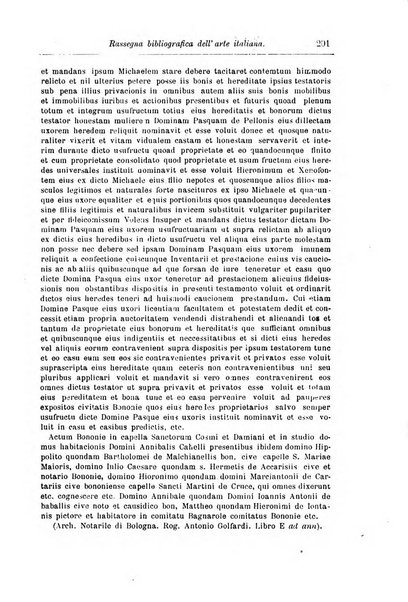 Rassegna bibliografica dell'arte italiana