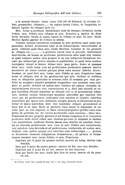 Rassegna bibliografica dell'arte italiana