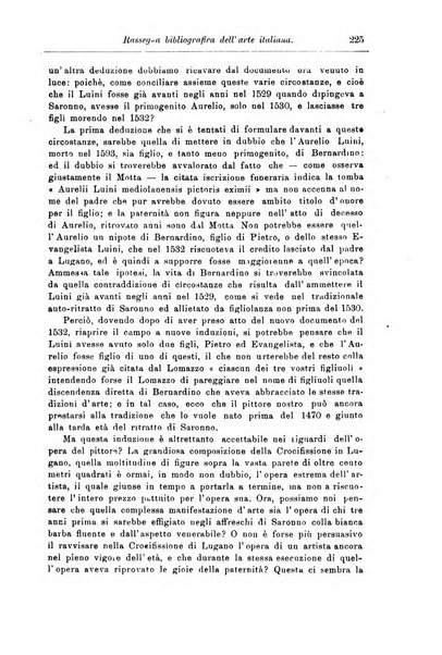 Rassegna bibliografica dell'arte italiana