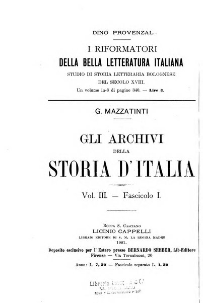 Rassegna bibliografica dell'arte italiana