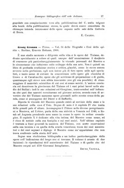 Rassegna bibliografica dell'arte italiana