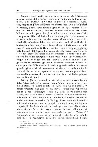 Rassegna bibliografica dell'arte italiana