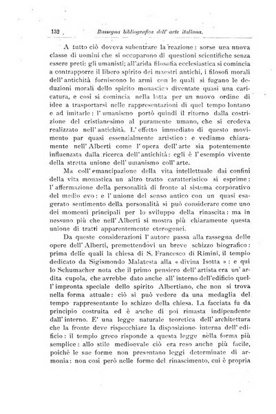 Rassegna bibliografica dell'arte italiana