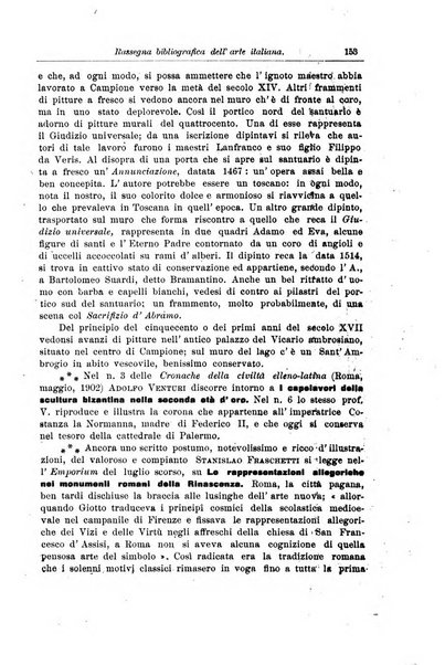 Rassegna bibliografica dell'arte italiana