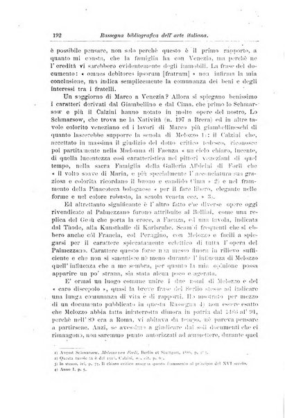 Rassegna bibliografica dell'arte italiana