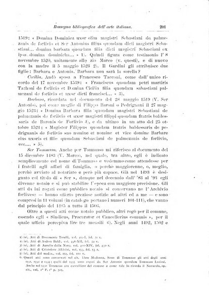 Rassegna bibliografica dell'arte italiana