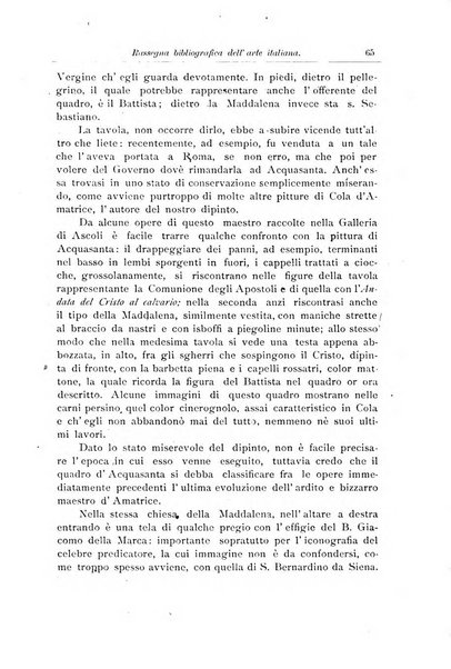 Rassegna bibliografica dell'arte italiana