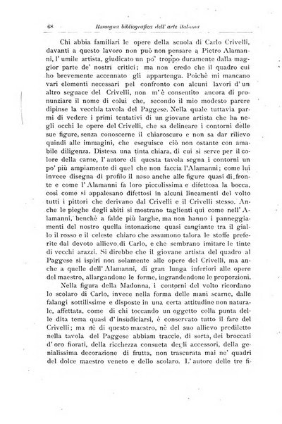 Rassegna bibliografica dell'arte italiana