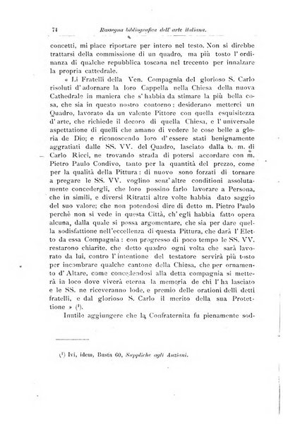 Rassegna bibliografica dell'arte italiana