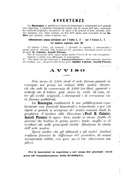 Rassegna bibliografica dell'arte italiana