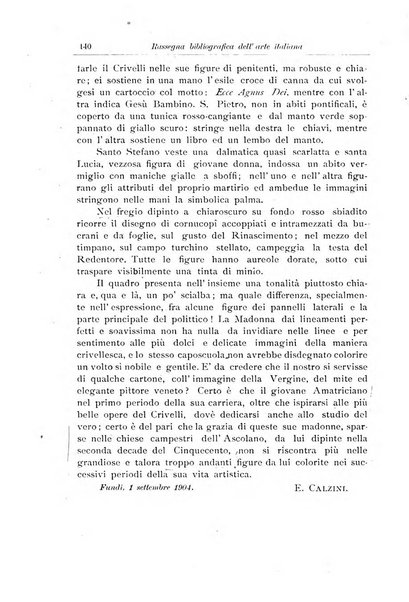 Rassegna bibliografica dell'arte italiana