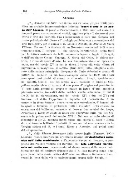 Rassegna bibliografica dell'arte italiana