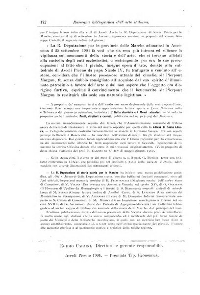 Rassegna bibliografica dell'arte italiana