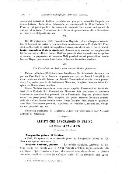 Rassegna bibliografica dell'arte italiana