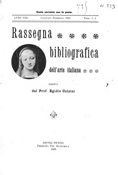 Rassegna bibliografica dell'arte italiana