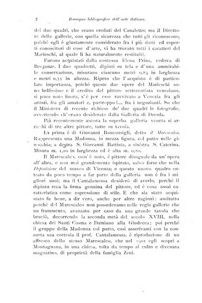 Rassegna bibliografica dell'arte italiana