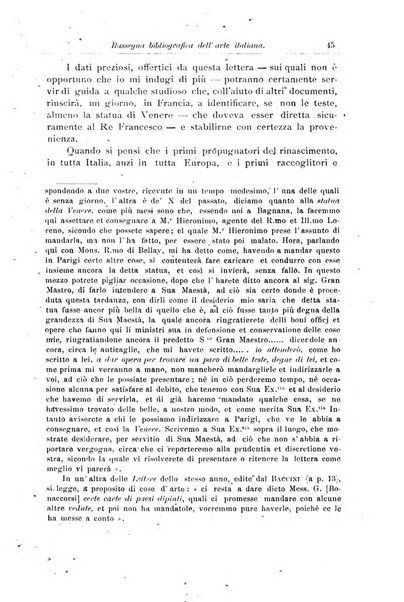 Rassegna bibliografica dell'arte italiana