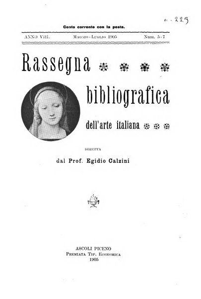 Rassegna bibliografica dell'arte italiana