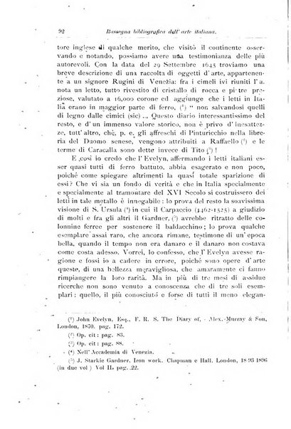 Rassegna bibliografica dell'arte italiana