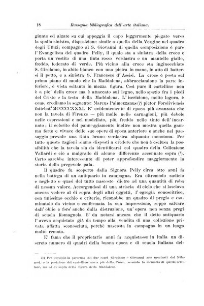 Rassegna bibliografica dell'arte italiana