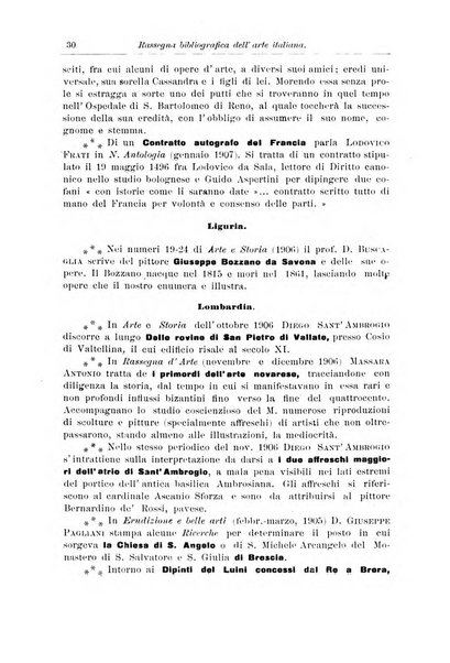 Rassegna bibliografica dell'arte italiana