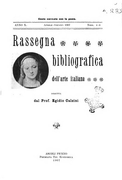 Rassegna bibliografica dell'arte italiana