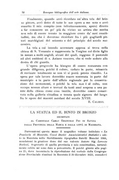 Rassegna bibliografica dell'arte italiana