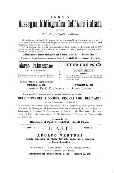 Rassegna bibliografica dell'arte italiana